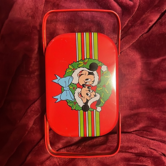 Walt Disney Christmas tin with Mickey Mouse and Minnie Mouse Donald and Daisy - Picture 2 of 4